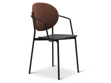 DAME METAL 366-M - Stackable steel chair with armrests by Origins 1971 - view 2
